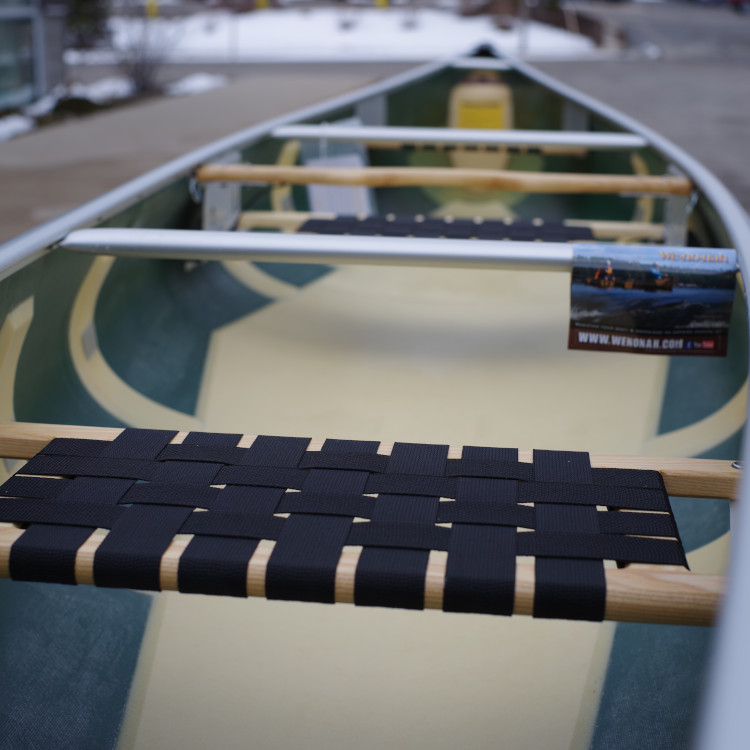 Wenonah Solo Plus 16'6" Canoe - Tuf Weave Flex Core w/ Skid Plates & Ash Yoke - Image 3